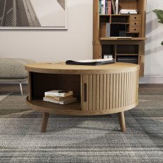 Carlton Furniture Tambour Grey Coffee Table