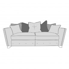 Buoyant Upholstery Pandora Pillow Back Modular 4 Seater Sofa