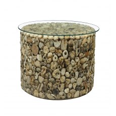 Bluebone KK Driftwood Drum Lamp Table