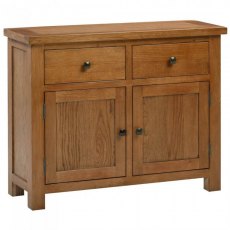 Devonshire Dorset Rustic Oak 2 Door Sideboard