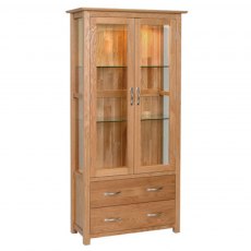 Devonshire New Oak Display Cabinet