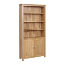 Devonshire New Oak Bookcase With Cabinet