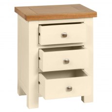 Devonshire Dorset Painted 3 Drawer Bedside Chest