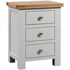 Devonshire Dorset Painted 3 Drawer Bedside Chest