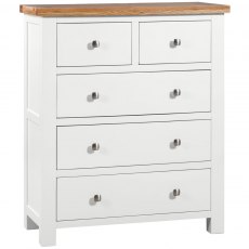 Devonshire Dorset Painted 2 Over 3 Drawer Chest