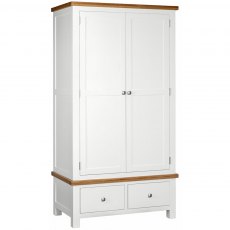 Devonshire Dorset Painted Double Wardrobe With 2 Drawers
