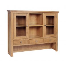 Devonshire Dorset Light Oak Large Dresser Top (Hutch)