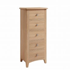 Hafren Collection KGAO Bedroom 5 Drawer Narrow Chest