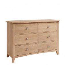 Hafren Collection KGAO Bedroom 6 Drawer Chest