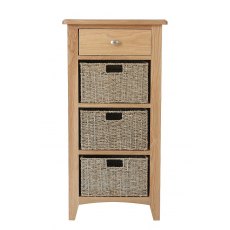 Hafren Collection KGAO Dining 1 Drawer 3 Basket Cabinet