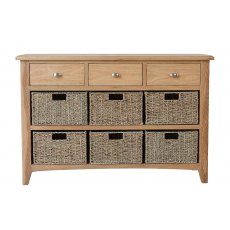 Hafren Collection KGAO Dining 3 Drawer 6 Basket Cabinet