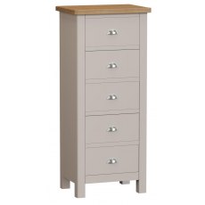 Hafren Collection KRA 5 Drawer Narrow Chest