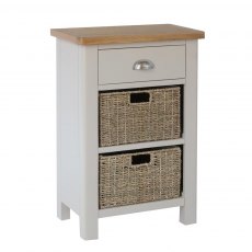 Hafren Collection KRA 1 Drawer 2 Basket Cabinet