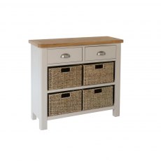 Hafren Collection KRA 2 Drawer 4 Basket Cabinet