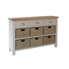 Hafren Collection KRA 3 Drawer 6 Basket Cabinet