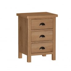 Hafren Collection KRAO 3 Drawer Bedside