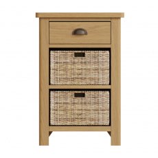 Hafren Collection KRAO 1 Drawer 2 Basket Cabinet