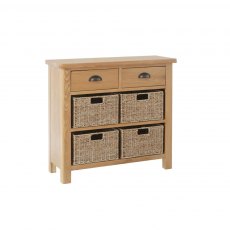 Hafren Collection KRAO 2 Drawer 4 Basket Cabinet