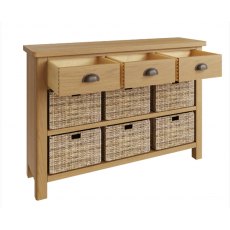 Hafren Collection KRAO 3 Drawer 6 Basket Cabinet