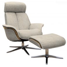 G Plan Lund Upholstered Chair & Stool Upholstered & Veneered