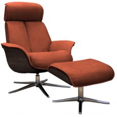 G Plan Lund Veneered & Upholstered Chair & Stool