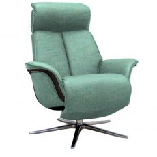 G Plan Oslo Upholstered Powered Recliner Chair Veneered & Upholstered Side
