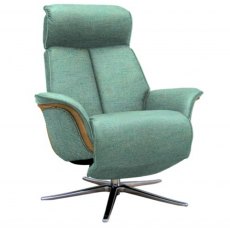 G Plan Oslo Upholstered Powered Recliner Chair Veneered & Upholstered Side