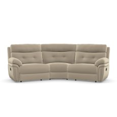 La-Z-Boy Baxter 3 Seater Curved Manual Recliner Sofa
