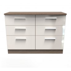 Welcome Furniture Knightsbridge 6 Drawer Midi Chest