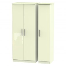 Welcome Furniture Knightsbridge Triple Plain Wardrobe