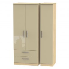 Welcome Furniture Knightsbridge Triple 2 Drawer Wardrobe