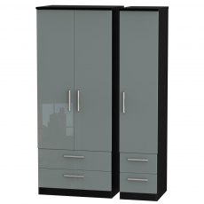 Welcome Furniture Knightsbridge Triple 4 Drawer Wardrobe