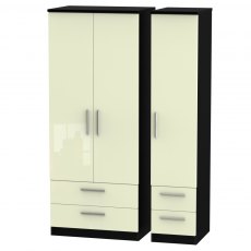 Welcome Furniture Knightsbridge Triple 4 Drawer Wardrobe