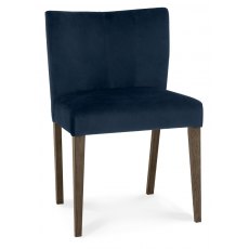 Bentley Designs Turin Dark Oak Low Back Upholstered Dining Chair