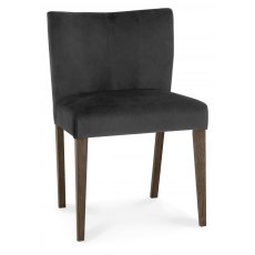 Bentley Designs Turin Dark Oak Low Back Upholstered Dining Chair