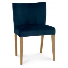 Bentley Designs Turin Light Oak Low Back Upholstered Dining Chair