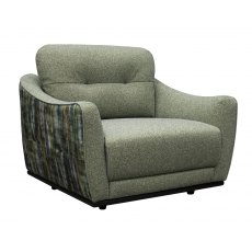 G Plan Vintage Albion Snuggler In Fabric C With Accent Fabric B