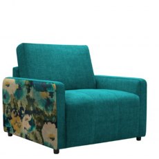 G Plan Vintage Morley Armchair In Fabric B With Accent Fabric C