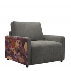 G Plan Vintage Morley Armchair In Fabric B With Accent Fabric C