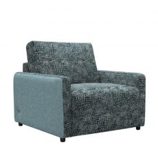 G Plan Vintage Morley Armchair In Fabric C With Accent Fabric B