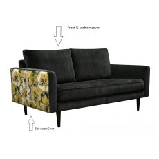 G Plan Vintage Ridley large Sofa In Fabric C With Accent Fabric B