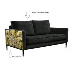 Jay Blades X - G Plan Ridley Medium Sofa In Fabric C With Accent Fabric B