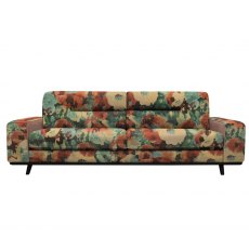 G Plan Vintage Stamford 4 Seater Sofa In Fabric C With Accent Fabric