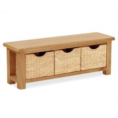 Global Home Salisbury Bench With Baskets