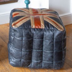 Vintage Sofa Company Union Leather Large Beanbag