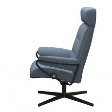Stressless London Recliner Chair With Adjustable Headrest (Cross Base)