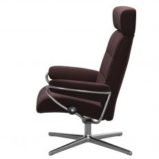 Stressless London Recliner Chair With Adjustable Headrest (Cross Base)