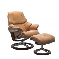 Stressless Reno Recliner Chair & Footstool (Signature Base)