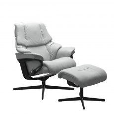Stressless Reno Recliner Chair & Footstool (Cross Base)