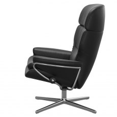 Stressless Rome Recliner Chair With Headrest (Urban Cross Base)